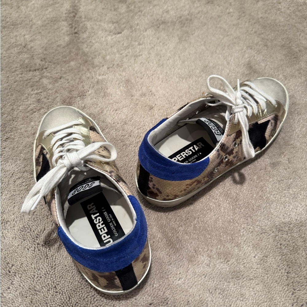 Golden Goose Beige Superstar Sneakers